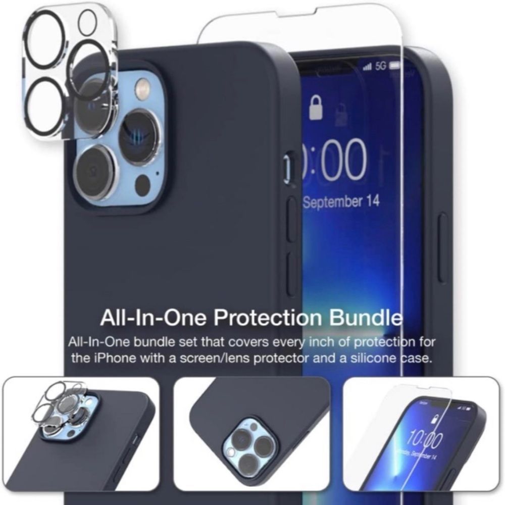 Zonlaky 9 in 1 Bundle Designed for iPhone 13 Pro Max